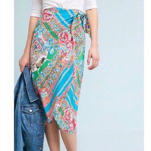 Anthropologie Maeve Bette Wrap Skirt